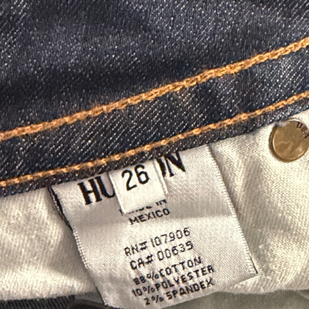 HUDSON Womens Malibu Cap Cuffed Low‎ Rise Cropped Capri Jean Shorts Sz 26 NWOT - Picture 14 of 15